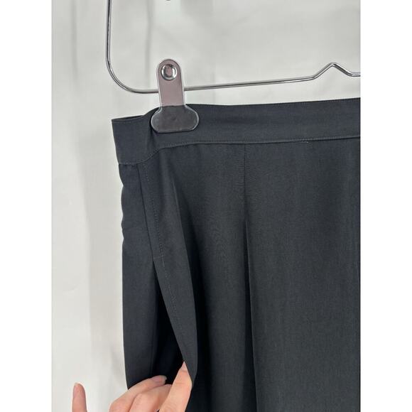 Marithe Francois Girbaud Pants Womens Large Black Silk Button Pockets Pleated - Picture 7 of 13